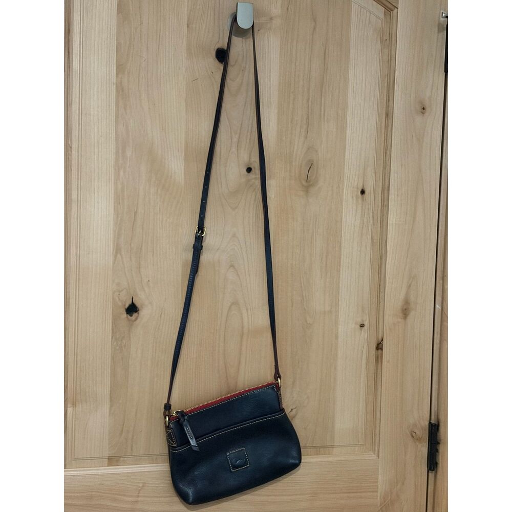 Dooney & Bourke Florentine Leather Ginger Crossbody EUC Navy Blue
